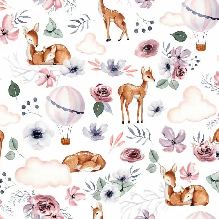 Bavoir bébé personnalisé motif Biche