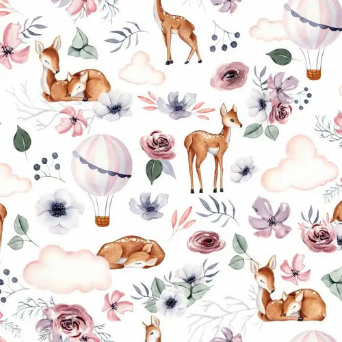Bavoir bébé personnalisé motif Biche