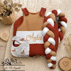 Tresse de lit et gigoteuse - Terracotta & Blanc & Camel