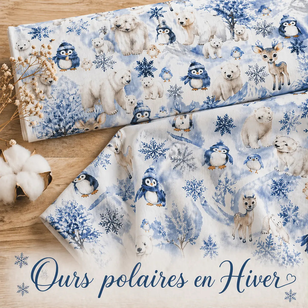 Tresse de lit - Ours polaires
