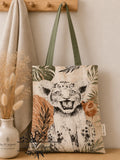 Tote Bag - Panneau Lionceau monstera