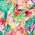Tresse de lit fleurie Hawaï 2m50 en 4 épis