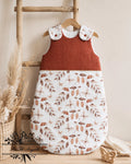 Gigoteuse hiver 0/6 mois - Papillons caramel