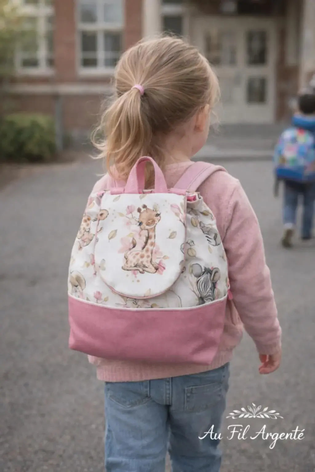 Sac Maternelle - Safari girly rose