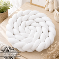 Tresse de lit en 3 épis - Blanche