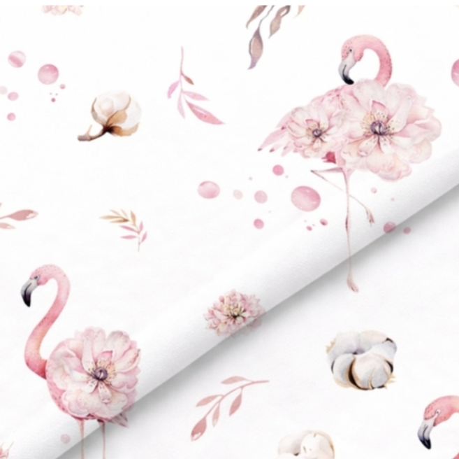 Tresse de lit fine en 4 épis de 4m -  Flamant rose