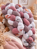 Tresse de lit 3m60 - Biche / Rose & Blanc & Violine