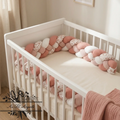 Tresse de lit fine en 4 épis de 2m50 - Fleurs des champs