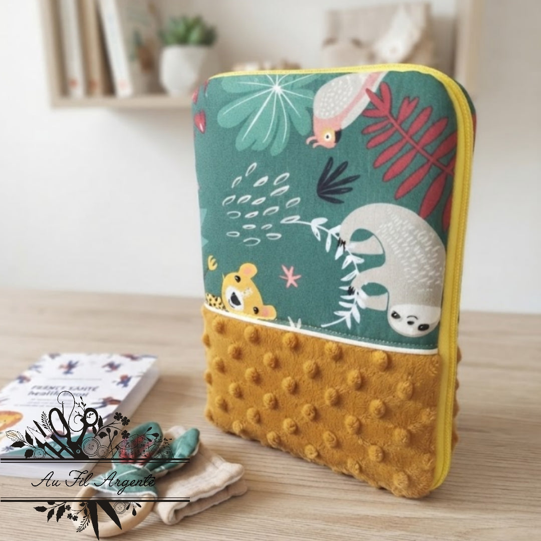 Carnet de Santé - Jungle turquoise