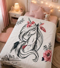 Plaids et Couvertures - Panneau Licorne