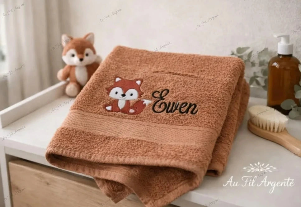 Serviette de Bain brodée