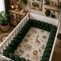 Tresse de lit en 3 épis - Vert
