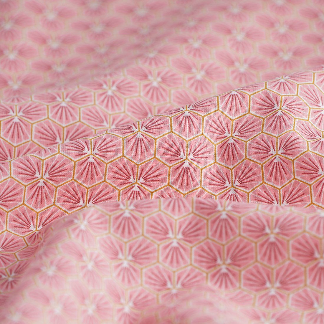 Tresse de lit 3m - Hexagone rose / Fin de stock