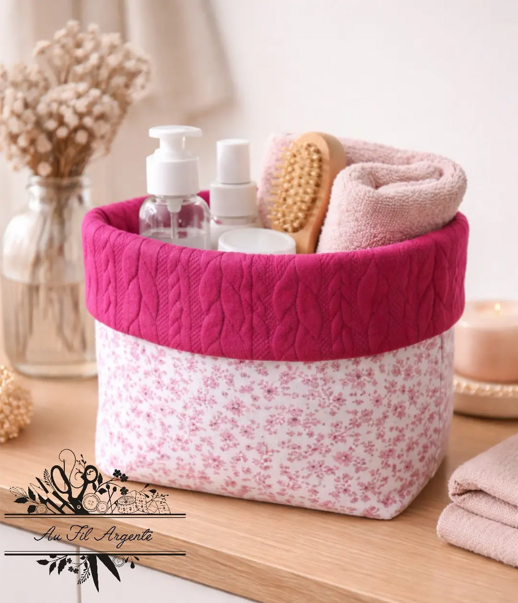 Panier de rangement Fleur Ninon