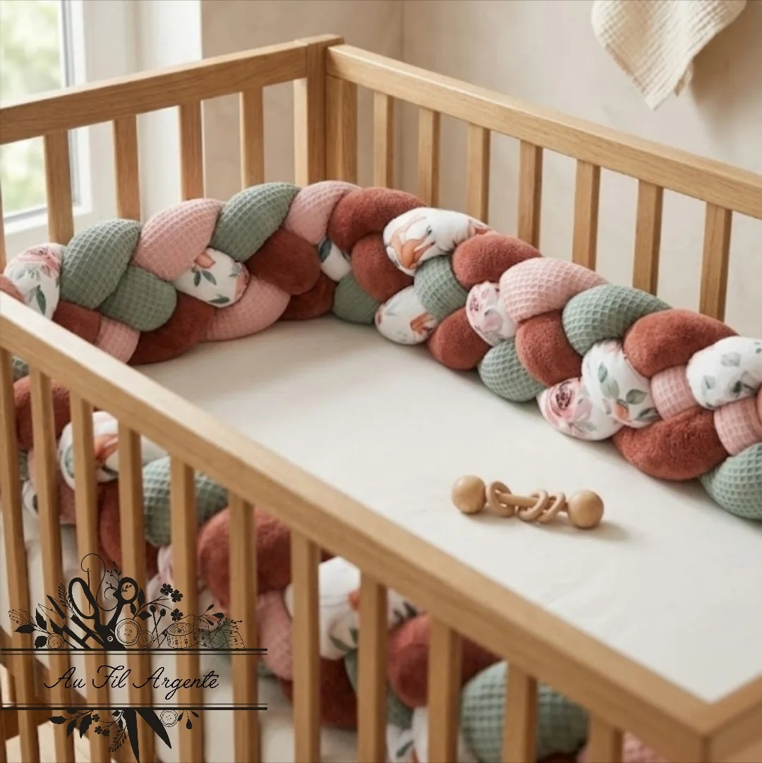 Tresse de lit fine en 4 épis de 5m - Biche