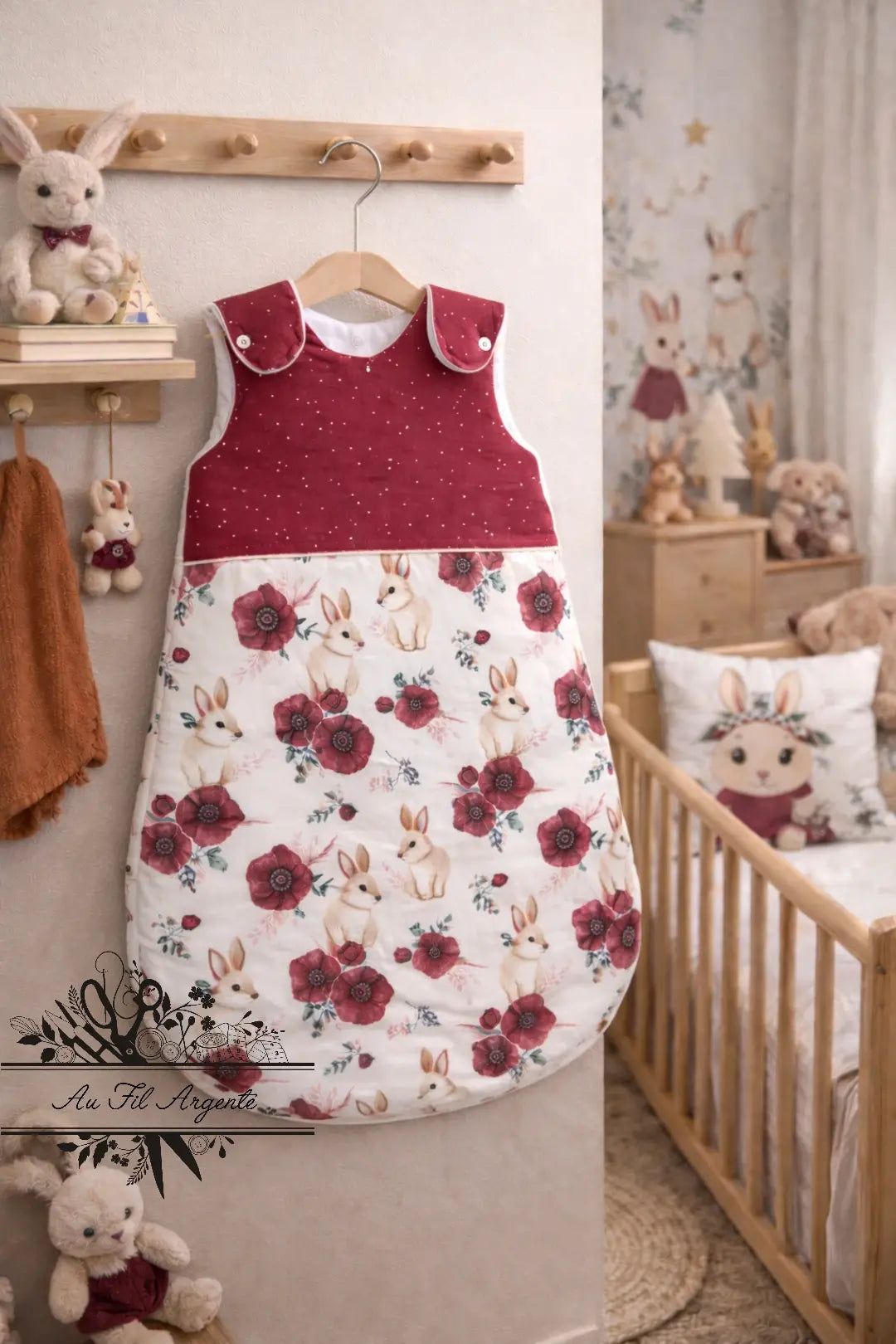 Gigoteuse hiver 0/6 mois - Lapin et Coquelicot