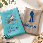 Protège Carnet de Santé - Motif Brodé