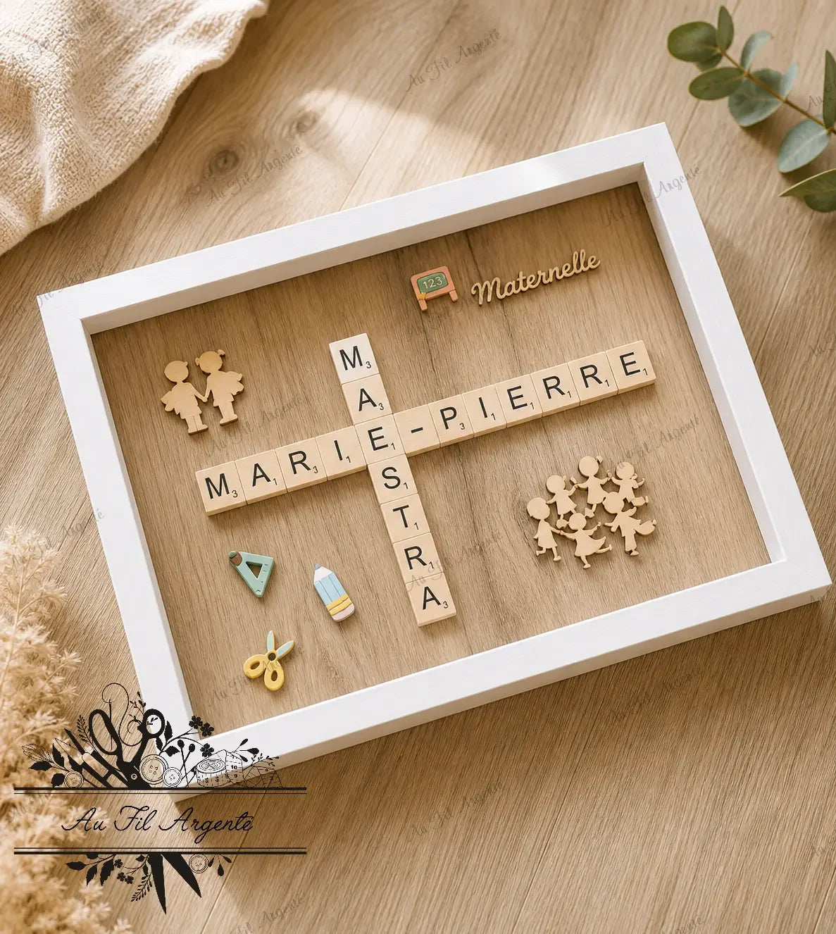 Idée cadeau Maître / Maîtresse- Cadre personnalisé A4