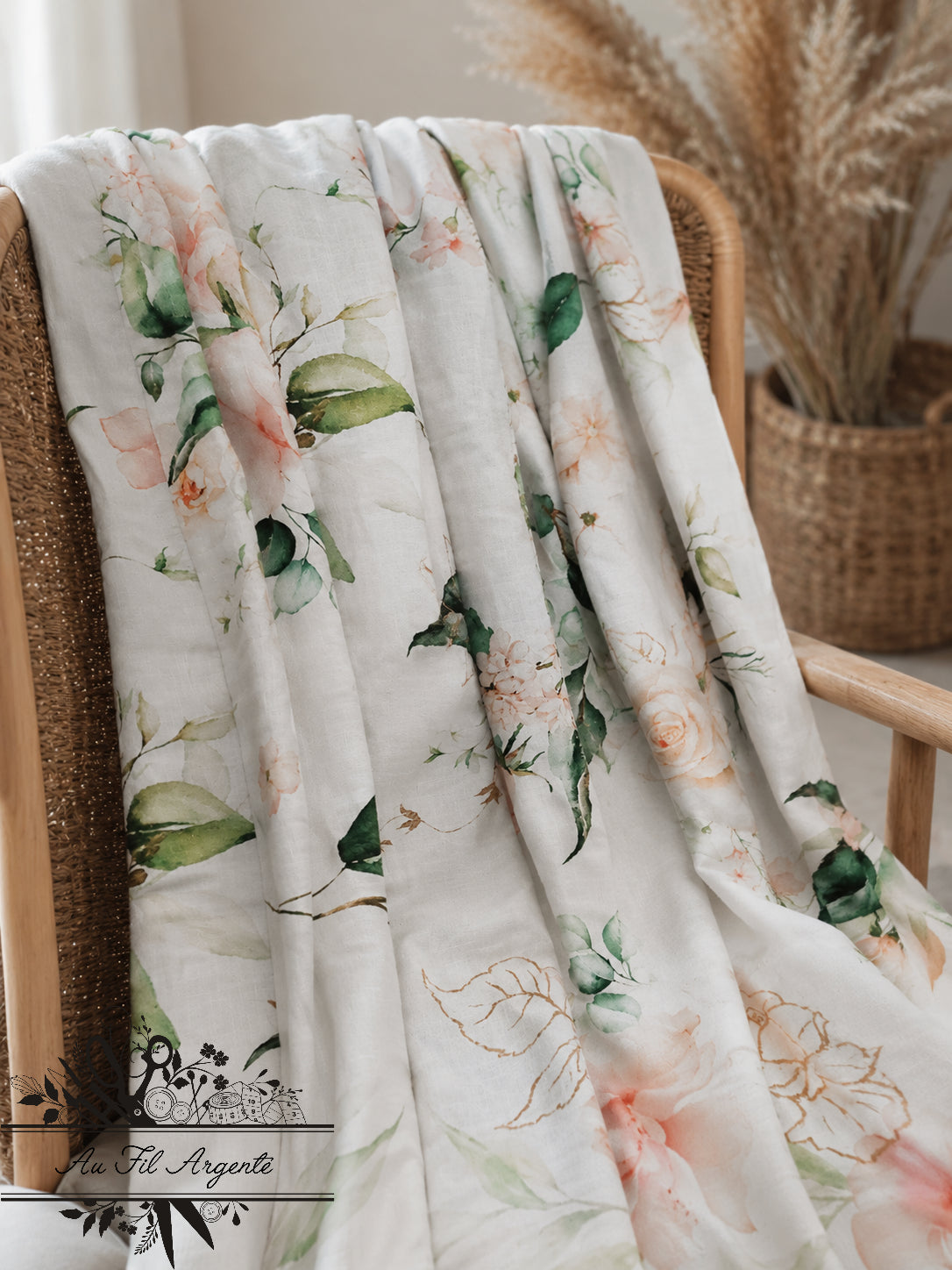 Tresse de lit 3m - Fleurs de Rose / Fin de stock