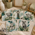 Lingettes - Safari Bleu/Vert