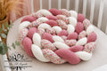Tresse de lit en 3 épis de 4m fleurie Alice