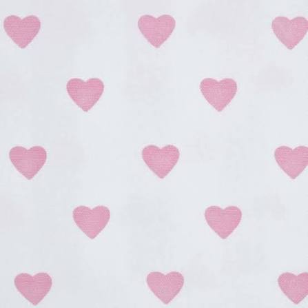 Tresse de lit à personnaliser - Coeurs Rose