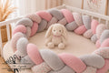 Tresse de lit en 3 épis de 3m60 Fleurie Rosaline