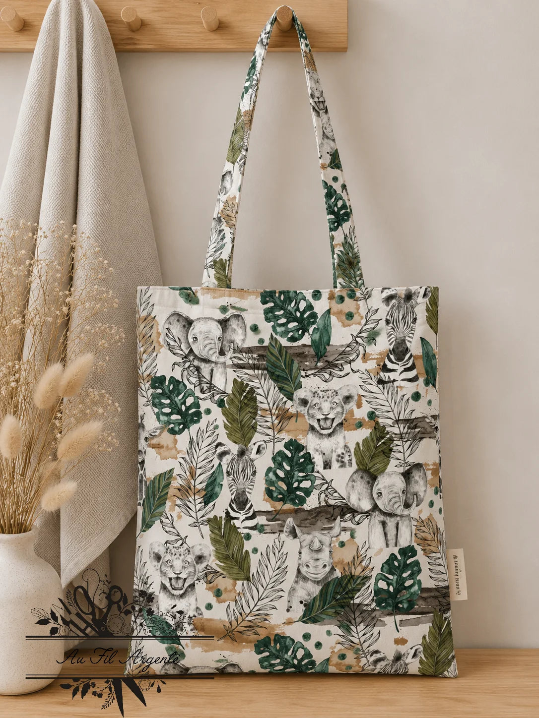 Tote Bag - Safari monstera