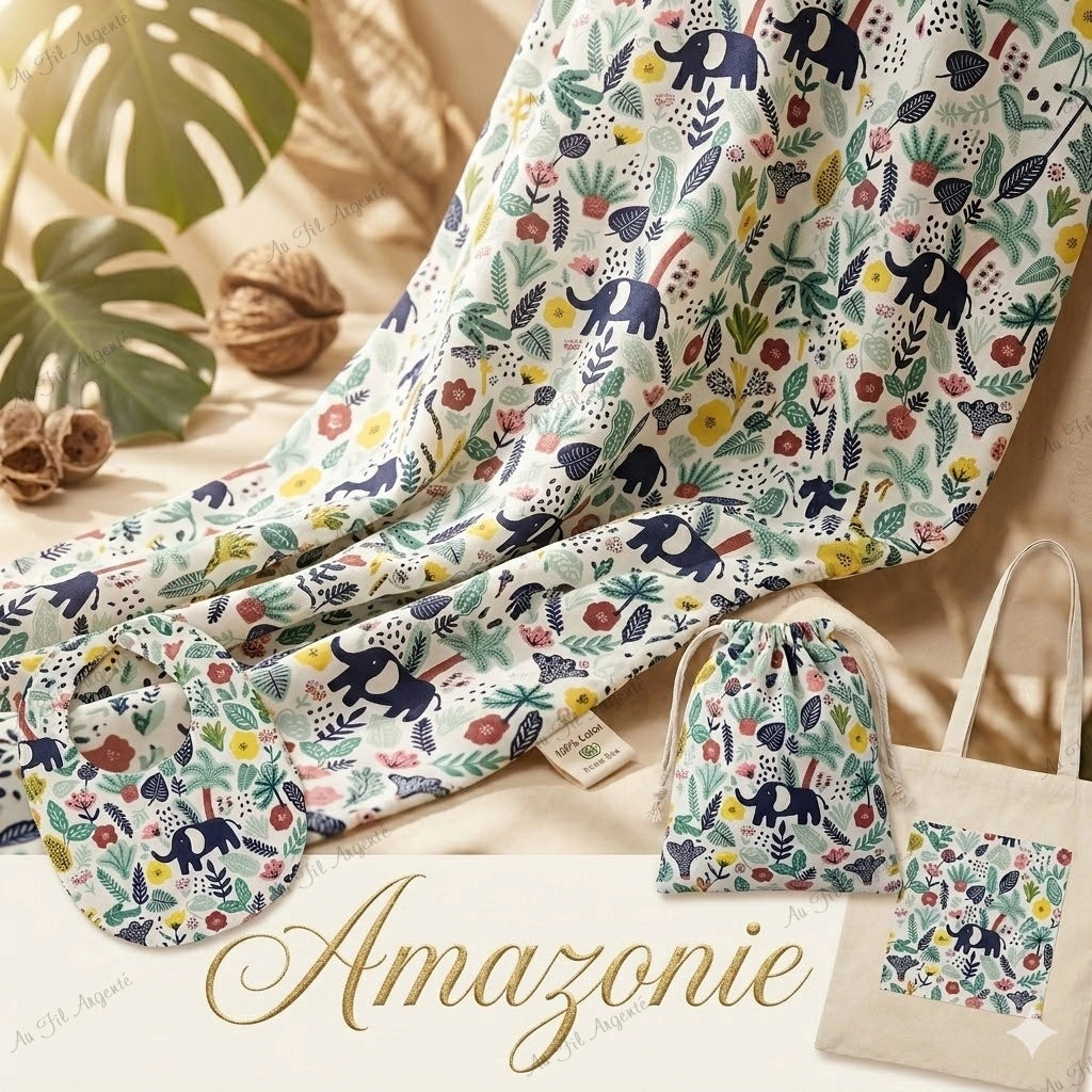 Tresse de lit fine en 4 épis de 4m20 - Amazonie