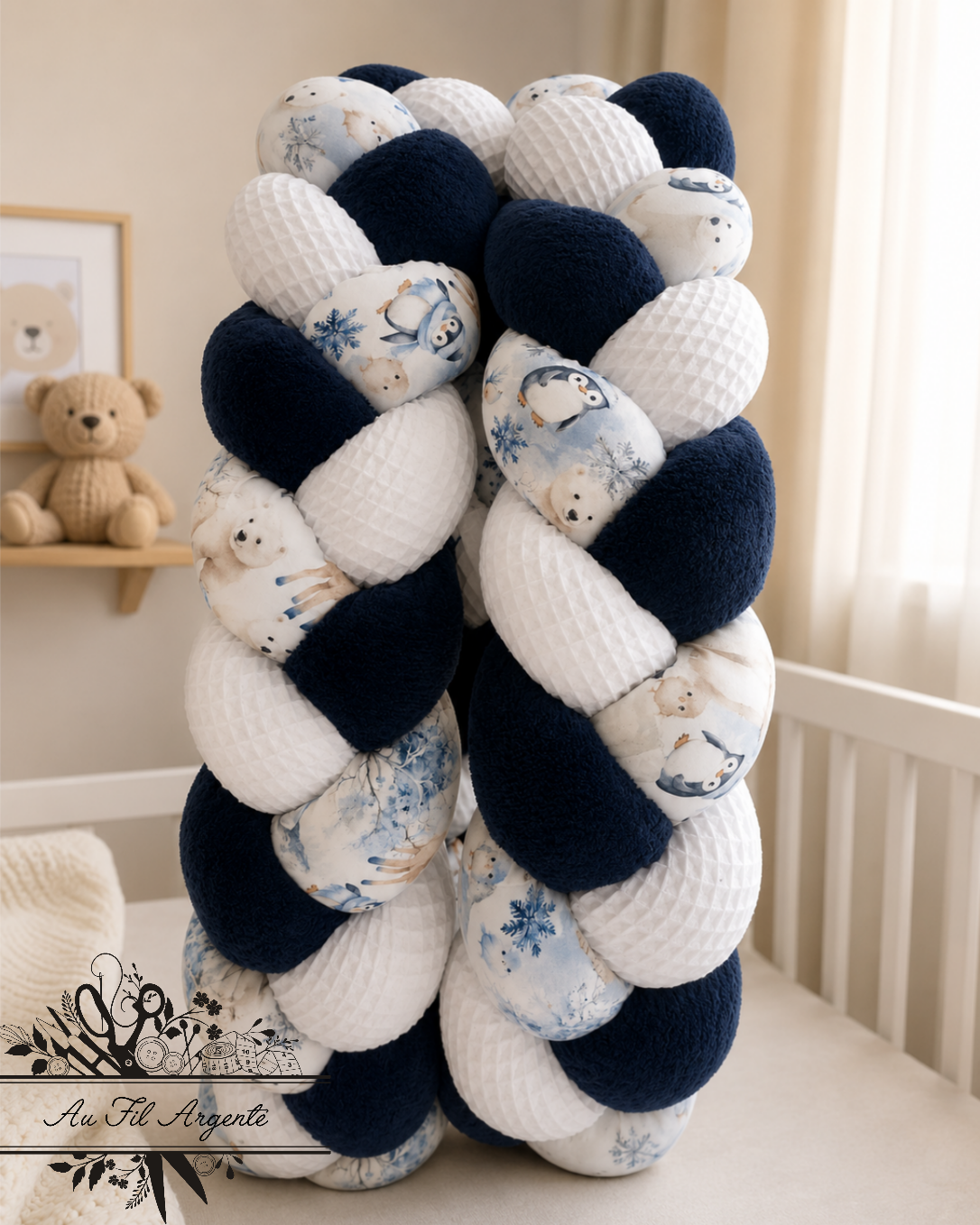 Tresse de lit - Ours polaires