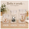 Pot en plastique à petits secrets personnalisé – Prénom & Motifs