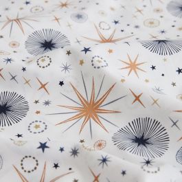 Tresse de lit 3m - Etoiles Bleu et Marron