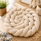 Tresse de lit en 3 épis - Beige